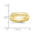 thumbnail image 3 of 10k Yellow Gold 5mm Half Round with Edge Wedding Band Size 12 1HRE050, 3 of 4