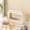 Beige, variant on Clear Makeup Bag for Women, Waterproof Travel Clear Makeup Pouch Small Toiletry Bag Skincare Pouch Portable Travel Cosmetic Case with Zipper Car Organizer Bag for Essentials ( 22*17*6cm)