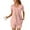Pink, variant on Goodtrade8 Plus Size Pajamas for Women Set 2 Piece Loungewear Casual Crew Neck Flower Short Sleeve Womens Pajama Sets