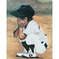 thumbnail image 2 of Unknown 15x18 Gold Ornate Wood Framed with Double Matting Museum Art Print Titled - Baseball Patience, 2 of 4