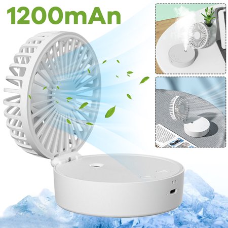 

Portable Handheld Fan GIUGT Mini Handheld Misting Fan Rechargeable Personal Mister Fan with USB Rechargeable Battery Operated Spray Water Mist Fan for Travel Outdoors Hiking Camping