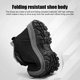 thumbnail image 5 of 1 par de botas de nieve de tobillo con cordones de lana gruesa para hombres zapatillas de deporte de algodón (negro 39) Ehuebsd Para estrenar, 5 of 6