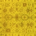 thumbnail image 1 of Ahgly Company Indoor Square Oriental Yellow Traditional Area Rugs, 8' Square, 1 of 4