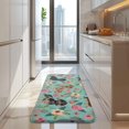 thumbnail image 4 of Dachshund and Flower Kitchen Rug Mat,Kitchen Runner Rugs Non Skid Washable,Decorative Kitchen Floor Mats for Kitchen,Sink,Laundry,17"x47.2", 4 of 7