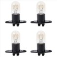 thumbnail image 1 of 4 Piezas Horno de Microondas LáMpara de Luz Global DiseñO de Base de la Bombilla 250V 2A Reemplazo Universal, 1 of 5