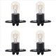 thumbnail image 1 of 4 Piezas Horno de Microondas LáMpara de Luz Global DiseñO de Base de la Bombilla 250V 2A Reemplazo Universal, 1 of 5