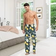thumbnail image 6 of FORMRS Mens Pajama Pants with Pockets Sleepwear Lounge Bottoms Sizes S-2XL, Lemon Flowers, 6 of 7
