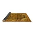 thumbnail image 2 of Ahgly Company Indoor Square Medallion Yellow Traditional Area Rugs, 4' Square, 2 of 4