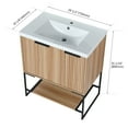 thumbnail image 2 of Tooyyer 30 Inch Freestanding Bathroom Vanity With Resin Basin,30x18, 2 of 11