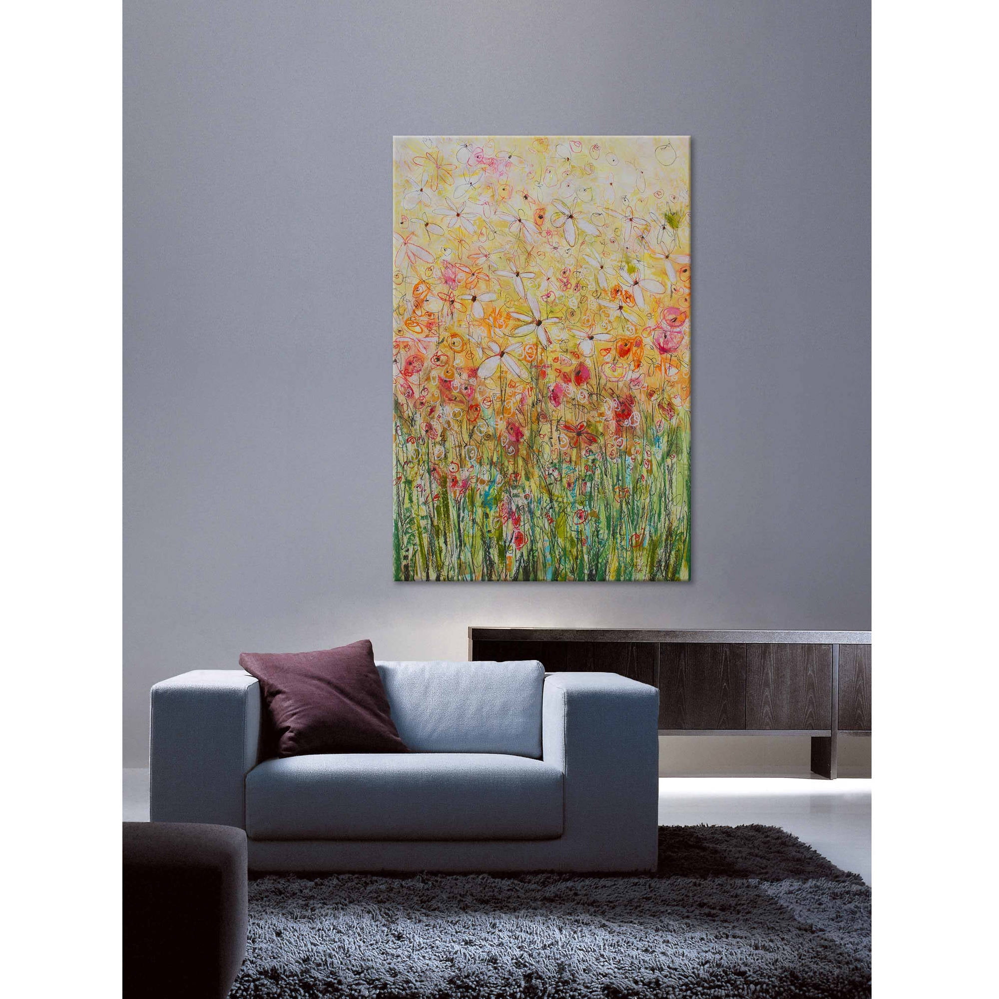"Daisy Chain 22" Painting Print on Wrapped Canvas