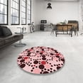 thumbnail image 4 of Ahgly Company Machine Washable Indoor Rectangle Transitional Brown Red Area Rugs, 5' x 8', 4 of 7
