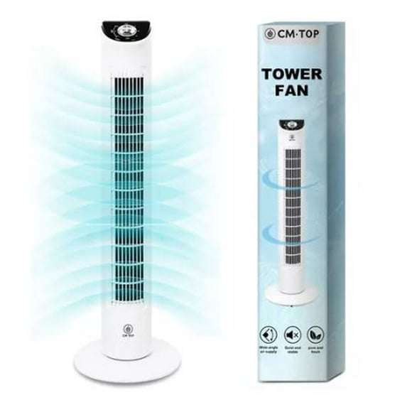 Ventilador De Torre Oscilante Portátil Para El Hogar CM-TOP Blanco