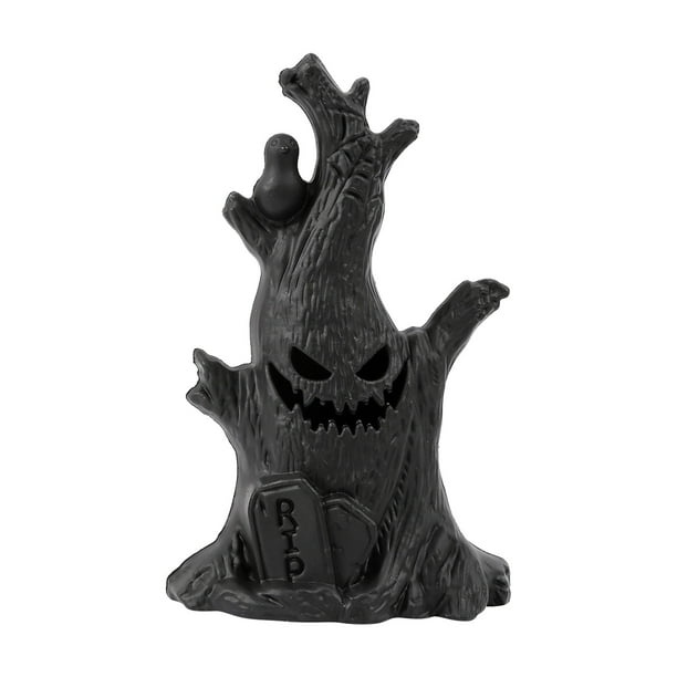 Decoración De Árbol De Halloween Lámpara Luminosa Led De Calabaza Lámpara De Vela De Murciélago Decoración Ambiental
