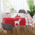 thumbnail image 6 of BZSMCE Square Tablecloth The Deer Sonwflake Pattern Tableclothes, 6 of 9