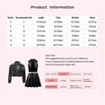 thumbnail image 3 of TSSOE Kids Girls Shiny Metallic Long Sleeve Bomber Jacket Jazz Hip Hop Dance Coat Crop Top And Skirt Set Gold 14, 3 of 3