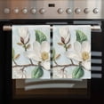 thumbnail image 2 of Country Flowers Kitchen Towels Set of 2, Water Absorbent Dish Towel, Spring Botanical Magnolia Branches Decorative Hand Towels - Quick Drying Cloth for Cooking Baking, 18x28 Inch, 2 of 8