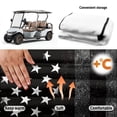 thumbnail image 6 of XYZCANDO Distressed American Flag Golf Cart Seat Cover | 4 Pockets Non-Slip Washable Protector for 2-Seat Golf Carts, 6 of 9