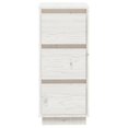 thumbnail image 3 of vidaXL Sideboard White 32x34x75 cm Solid Wood Pine, 3 of 5