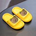thumbnail image 5 of adviicd Girls Slippers Unisex Children Sandals Thick Sole Comfort Footed Casual Slide Open Toe Flat Sandals for Beach,Pool,Bathroom (Yellow,10), 5 of 5