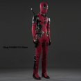 thumbnail image 4 of Nuevo disfraz de Deadpooling 3, disfraz de Wade Winston Wilson, mono con cinturón, disfraz de película, traje de antihéroe para Halloween, 4 of 5