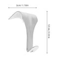 thumbnail image 2 of QIFULL 20Pcs Plated Silver Picture Rail Hooks Zinc Alloy S Shaped Rail Hanging Hooks for Home Gallery and Exhibition Use, 2 of 8