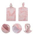 thumbnail image 3 of Unique Bargains 1 Pc Marble Pattern Luggage Tag for Travelling Pink Polyurethane, 3 of 5