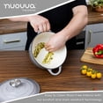 thumbnail image 3 of Nuovva - Horno holandés de hierro fundido con tapa - Cacerola esmaltada antiadherente - Utensilios d, 3 of 7