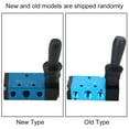thumbnail image 1 of Hand Lever Pneumatic Valve, Hand Push Valve Aluminum Alloy Professional 2 Position 5 Way Fine Thread  for Technical Staff for Industrial Equipment, 1 of 8