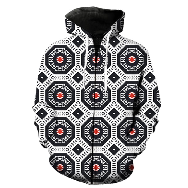 Sudadera con capucha y cremallera estilo étnico exótico retro para hombre, estilo hip hop, para adolescentes, manga larga, gran oferta 2024, estampado 3D, estilo Harajuku, gran tamaño, moda de primave
