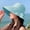 1Blue, variant on The Sun Wide Brim UV Neck Protection Solar Beach Hats Foldable Ponytail Travel Sun Panama Caps Women Sun Hats UV Protection Wide Brim Foldable Ponytail Hole Beach Hats with Neck Cover for Gardening