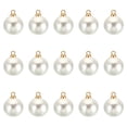 thumbnail image 1 of Unique Bargains Pendentifs Perles Fausses 12mm, Lot de 150 Perles Rondes Imitation Perles, Blanc Doré, 1 of 6