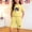 Yellow, variant on DJDLJWCJ 2 Piece Girls Outfit Sets Girls Crewneck Graphic Tee Shirt and Elastic Waist Stretch Soft Shorts Gray Size 5T