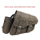 thumbnail image 4 of Kenally Alforja de moto ajustable de Color sólido a prueba de lluvia a prueba de sol decorativa Vintage bolsa de sillín de motocicleta Accesorios para motos Marrón gris Tipo 2, 4 of 6