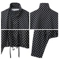 thumbnail image 3 of PUWEI Women's Casual Polka Dot Coats Lightweight High Neck Cropped Jacket with Pockets, 3 of 7