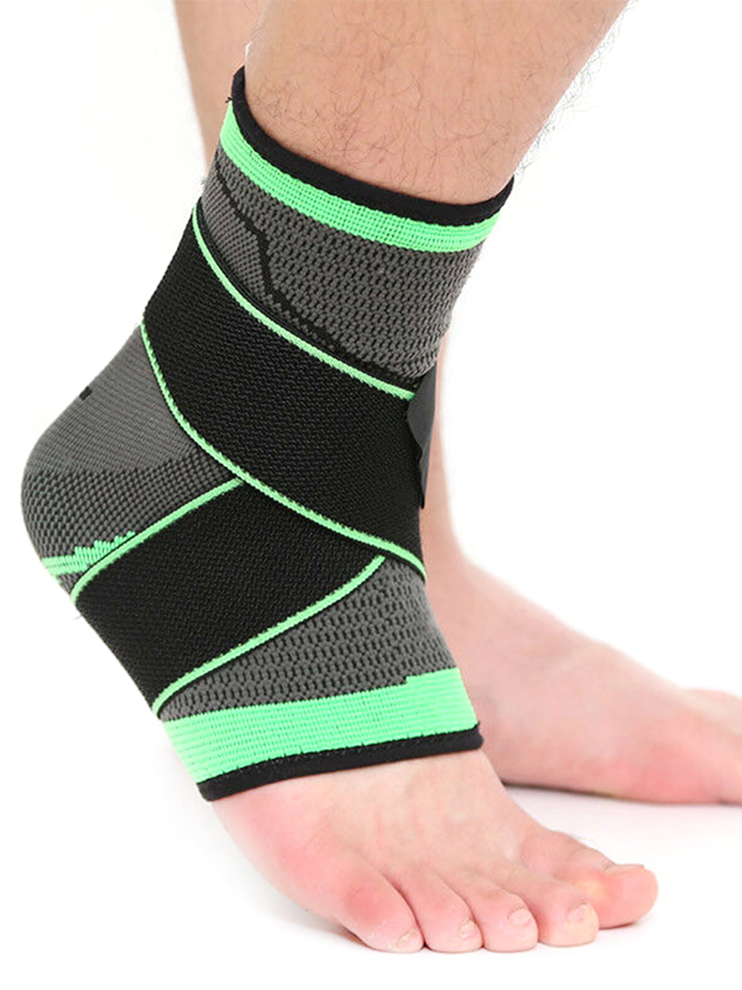 Sprains Arthritis Achilles Injuries Ankle Support Compression Foot Brace Strap 