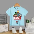 thumbnail image 3 of Camiseta de superhéroe de Marvel para adolescentes, camiseta de algodón informal con estampado de dibujos animados para niños y niñas, camiseta para bebés, ropa cómoda para niños, 3 of 5