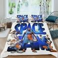 thumbnail image 2 of Space Jam Themed Bed Sheet Set Three Piece Set 90*90 in Comfortable And Skin Friendly Unique Design Creating A Star Studded Night, 2 of 6
