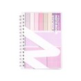 thumbnail image 3 of LEFXSMR Binder Notebook, Refillable Slim Ring Small Loose-Leaf Notebook, Detachable A6 Binders for College Ruled Journal & Office Supplies, Pink, 3 of 7
