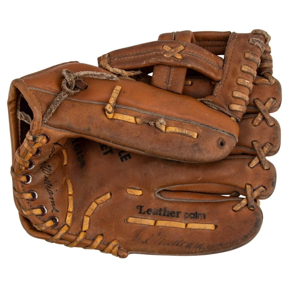Ted Williams Signed Personal Model Baseball Glove Beckett COA