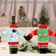 thumbnail image 5 of Bearachild Ropa para botella de vino, campana de dibujos animados elástica Universal, de comedor bordada, cubierta de cerveza de Navidad, suministros Kits de decoración para fiestas Muñeco de nieve Bearachild HA070134-02B, 5 of 6