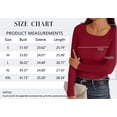 thumbnail image 5 of MOSHU Plus Size Thermal Tops for Women Scoop Neck Slim Fit Basic Top Ribbed Thermal Undershirts Layering Tee Womens Long Sleeve Shirts, 5 of 10