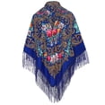 thumbnail image 4 of Women's Ethnic Style Printed Scarf With Tassel Style Paired With Cheongsam, 4 of 4