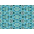thumbnail image 1 of Ahgly Company Machine Washable Indoor Rectangle Transitional Turquoise Green Area Rugs, 3' x 5', 1 of 7