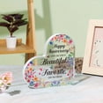 thumbnail image 2 of Marriage Gifts Wedding Souvenir Gifts Acrylic Heart-Shaped Plaques Decorative Gifts For Couples' Parents Husbands And Wives - Every Love Story Is Beautiful But Ours Is My Favourite Love You Forever, 2 of 6