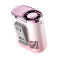 thumbnail image 3 of Ventiladores cinturón recargables por USB, con clip para la cintura, ventilador portátil recargable para escalada, camping y trabajos agrícolas. Rosa, 3 of 8