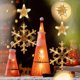 thumbnail image 4 of Decoración navideña con luz LED navideña con ventosa, árbol de Navidad, copo de nieve, muñeco de nieve, funciona con pilas, para interior, dormitorio, escaparate, luces navideñas, luces navideñas blan, 4 of 6
