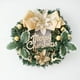 thumbnail image 1 of Corona de decoración navideña con simulación de lazo, corona de piña, adornos navideños para colgar en la puerta, 1 of 5