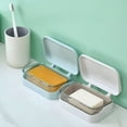 thumbnail image 5 of ACDANC Household Essentials Soap Bar Container Holder Case Travel Dish Storage Drainers Box Cover Dishes Plastic Soap Holder B, 5 of 7