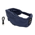 thumbnail image 1 of Auriculares inalámbricos con música para dormir por la noche, antifaz Bluetooth inteligente con bloqueo de luz, ultrafinos, color azul, 1 of 14