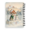 thumbnail image 2 of Hello Winter Vintage Siberian Husky Enjoys Snowy Day with Snowman Spiral Bound Journal Husky Dog Lover Gifts 5x7in Spiral Notebook - 12019, 2 of 5
